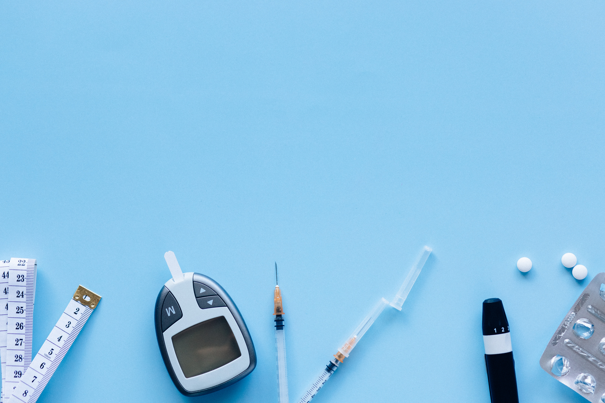 Digital Blood Sugar Meter with Injections and Medication